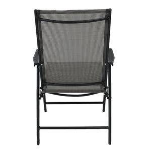 OEM Outdoor salvaspazio Set di lusso pieghevole in metallo tavolo da giardino e sedia con sedia impilabile per bar ristorante - Product Image 5