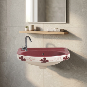 Modern Square Ceramic Wall Hung Wash Basin Compact Hand Wash Sink for Mall Hotel Commercial Bathroom Projects - Product Image 4