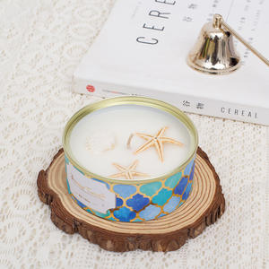 Suministros de <span class=keywords><strong>candela</strong></span> kerzen velas perfumadas con cera de soja, flores secas, con botes de lata, marca privada de lujo - Product Image 2