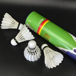 Snowpeak C1130ลูกขนไก่สำหรับทัวร์นาเมนต์แบบมืออาชีพลูกขนไก่ห่านขนนกห่านรถรับส่งแซนวิชไม้ก๊อกแบดมินตันผู้ผลิต - Product Image 1