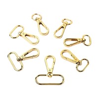 YXQ Mousqueton ovale en alliage de zinc, robuste et élégant, avec fermoir à ressort, crochet pivotant, porte-clés, clip à déclenchement pour sangle de sac, DIY