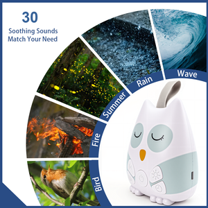 Machine à bruit blanc pour le sommeil du bébé, machine à berceuses pour bébé, relaxation, création d'une atmosphère apaisante, machine à sons apaisants pour bébé - Product Image 6