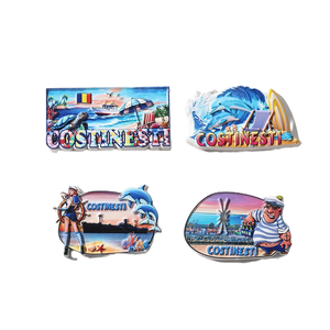 แม่เหล็กติดตู้เย็นรูปฟลาเมงโกและโมเสคจากชายฝั่งโรมาเนียเป็นมิตรกับสิ่งแวดล้อมออกแบบได้ตามต้องการสำหรับร้านค้าของขวัญริมชายหาด - Product Image 2