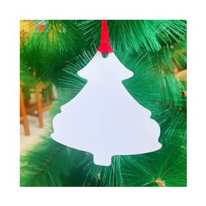 3 "3.5" 4 "सबलिमिनेशन ब्लैंक होल डबल साइड सफेद गेंद के गहने धातु क्रिसमस आभूषण आभूषण - Product Image 4