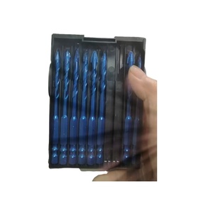 Brocas para azulejos de 3-12 mm con punta hexagonal cruzada, acero 40Cr, vástago SDS <span class=keywords><strong>Plus</strong></span>, estrías fresadas, mayor vida útil para perforación de vidrio, cerámica y hormigón - Product Image 1