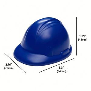 Balle anti-stress en mousse PU souple avec logo personnalisé, en forme de casque de sécurité, pour activités promotionnelles - Product Image 2