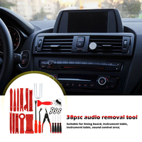 Outils pour réparation de garniture, pince à Clip, détacheur de fixation, kit d'outils de dépose pour l'audio du tableau de bord de la voiture, moulage de panneau de porte fenêtre 4 pièces