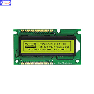 Nhà máy bán 2.6 "84x44 Mét 14432 144x32 đồ họa <span class=keywords><strong>LCD</strong></span> hiển thị <span class=keywords><strong>module</strong></span> với ST7920 aip31020 cổng song song cho thiết bị đo đạc - Product Image 3