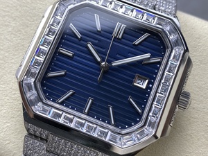 Reloj Mecánico de Lujo con Cristales, Resistente al Agua, Super Calidad, Movimiento TWFactory 5821 ETA 330, Diamantes en Forma de T, Diseño Frozen Star - Product Image 3