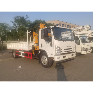 Nuevo 4x2 Isuzu <span class=keywords><strong>Truck</strong></span> Mounted 4 Ton Knuckle Boom Crane Plegable Brazo Manipulador Camión 5 Ton Capacidad de carga Grúa móvil para la venta - Product Image 3