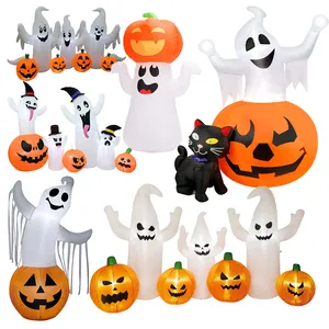 Groothandel Populaire Decoratie Spookachtige Pompoen Opblazen Decor Halloween Opblaasbaar Voor Buiten