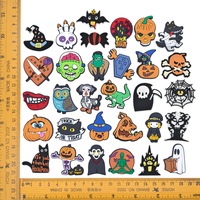 Breloques personnalisées pour chaussures d'Halloween avec motifs de citrouilles effrayantes, épingles à chaussures mignonnes de vampire et de fantôme pour la décoration des sabots de festival