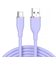 OEM 1M Type-C USB C Charge Rapide Silicone Câble de Données de Téléphone Portable 3A 480MBps Câble de Données Micro Usb