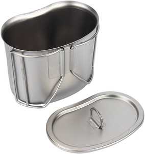 Gourde de camping en acier inoxydable 304 de qualité industrielle, 700 ml, avec support, pour usage marin et extérieur - Product Image 1