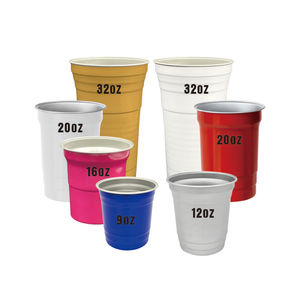 Vasos Desechables de 360ml y 480ml, Personalizables con Impresión, Libres de BPA, Ecológicos, Ligeros, Vasos de Aluminio Individuales para Fiestas - Product Image 3
