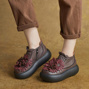 Botines de Plataforma con Cordones y Cierre Trasero de PU para Mujer, Zapatos de Verano con Plataforma y Cuña Alta, Antideslizantes y de Secado Rápido - Product Image 1