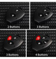 Toyota 3 + 1 boutons à distance clé shell lame pour Toyota Clé De Voiture Coque Fob s'adapte Corolla Camry Matrice Yaris RAV4