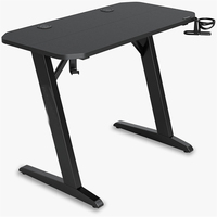 Meja Gaming Berkualitas Tinggi Sampel Gratis Terlaris dengan Lampu LED RGB Meja Komputer Meja Gaming Ruang Game Ergonomis Serat Karbon