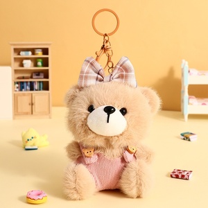 Cặp vợ chồng sáng tạo Keychain dễ thương sang trọng tàu sân bay gấu Mặt dây chuyền cho học sinh túi bán buôn quà tặng nhỏ trong kim loại hợp kim nhựa PU - Product Image 6