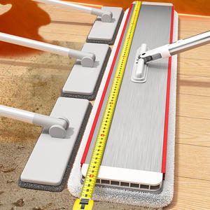Mocio piatto rotante industriale di alta qualità da <span class=keywords><strong>60cm</strong></span> in fibra Ultra Fine per la pulizia del pavimento in lega di alluminio auto-strizzatore estensibile - Product Image 3