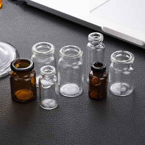 Bouteilles d'injection personnalisables professionnelles en plastique ambré transparent, écologiques, stériles, avec bouchon sur mesure, pour soins de beauté et officinaux - Product Image 3