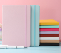 Cuaderno de papelería de cuero PU de dibujos animados A5 con logotipo personalizado cuaderno diario para estudiante