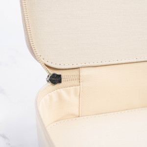 Cajas de almacenamiento de cuero PU con estilo de fábrica ISO BSCI Estuche de cosméticos de moda para mujer Cremallera Escenario Rendimiento Logotipo personalizable - Product Image 5