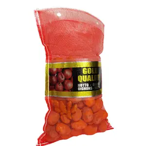 Chine fournisseur Pp Fruit Leno maille filet sac/sac pour l'emballage de pommes de terre, oignons, légumes, ail, fruits