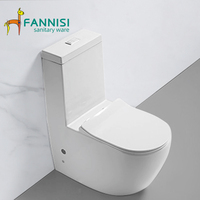FANNISI Articles sanitaires de haute qualité pour salle de bain, WC monobloc en céramique de grande taille sans bride, en provenance du Moyen-Orient