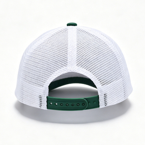Gorra Trucker de Seis Paneles Bicolor Blanco y Verde, Tejido de Lona Transpirable, Unisex, para Adultos, Casual, para Exteriores, con la Inscripción 'Forever' - Product Image 4