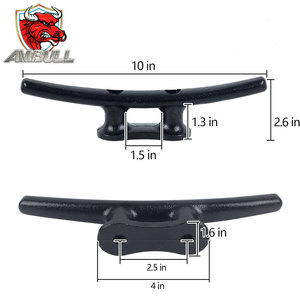 Ambull Factory - Nouveaux Gravillons de Fixation en Acier pour Bateaux, Quais Marins et Kayaks, Décor Nautique et Maritime Personnalisé, Tailles 4, 6, 8, 10 pouces - Product Image 3