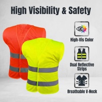 Gilet de sécurité en maille de travail extérieur pour travailleurs réfléchissants brillants polyvalents haute visibilité personnalisés Offre Spéciale