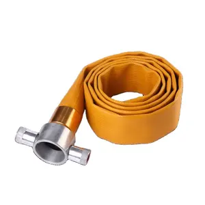 XHYXFire 6inch 8inch hot sale durable tpu pvc fire fighting truck hose gas oil foam delivery hose with nozzle