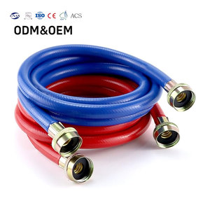 Juego de Mangueras para Lavadora, Manguera de Agua Fría y Caliente, Mangueras de Entrada de PVC Reforzado para Lavadora - Product Image 1