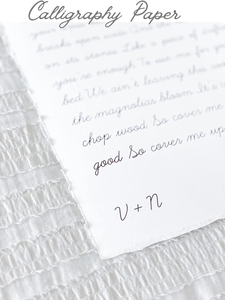 300 GSM fait à la main Deckle Edge blanc <span class=keywords><strong>dessin</strong></span> aquarelle papier coton chiffon pour Invitations/artisanat/artistes - Product Image 3