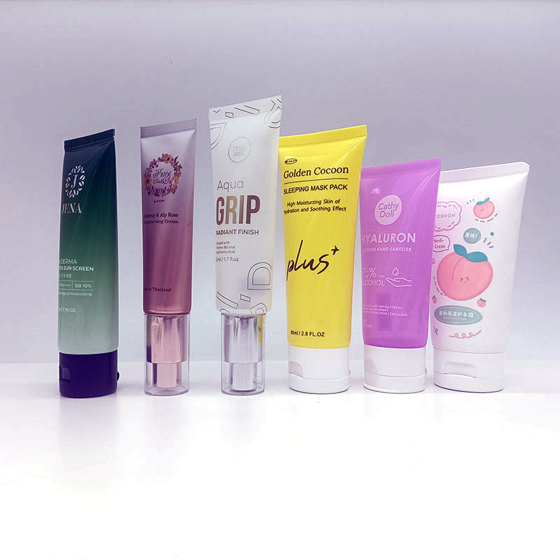 High Quality 15ml 30ml 50ml 100ml Plastic Squeeze Soft Tube Double Layer PE Skin Care Cream Lotion Packaging Cosmetics Tubes