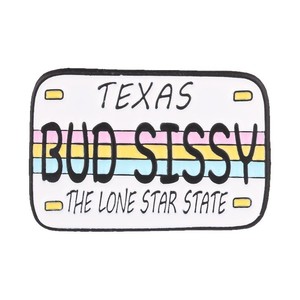 Broche rétro américaine en forme de <span class=keywords><strong>plaque</strong></span> d'<span class=keywords><strong>immatriculation</strong></span>, Californie, <span class=keywords><strong>Texas</strong></span>, New York, avec texte amusant arc-en-ciel, accessoire en métal pour moto et sac à dos - Product Image 5