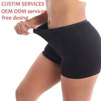 Culotte Hipster Femme en Coton, 4 Couches, Imperméable, Anti-fuite Latérale, Hygiénique, Grande Taille, Lavable et Réutilisable