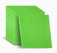 Panneaux muraux en mousse 3D en gros, papier peint auto-adhésif pour la décoration intérieure, autocollant mural en mousse PE, papier peint 3D, décoration intérieure