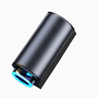 Diffuseur d'arômes pour voiture en aluminium rechargeable par USB, diffuseur de parfum automatique à capteur de brume nano, éliminateur d'odeurs
