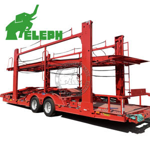 Remolque <span class=keywords><strong>Portacoches</strong></span> de Doble <span class=keywords><strong>Plataforma</strong></span> de 2 Ejes con <span class=keywords><strong>Plataforma</strong></span> Elevadora Hidráulica, ¡Gran Venta! - Product Image 1