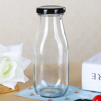 Creamer Bottle Vintage Water Drinking Bottle Date Milk Shake avec 44 mm Twist Lug Cap pour Smoothies Cold Brew