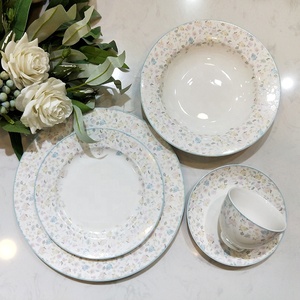 <b>Cheap</b> Price Nordic Pastoral Style Floral Kitchen Accessories Ceramic Dinnerware Plates With Floral - Product Image 2