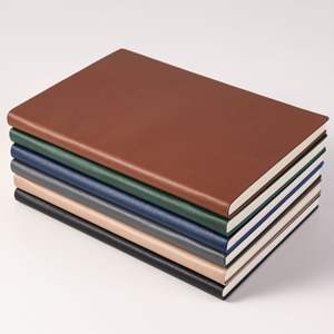 A5 PU Leather Linen Hardcover Custom Printing Self Care Wellness Journal Notebook Agenda <b>Daily</b> Weekly <b>Planner</b> - Product Image 1