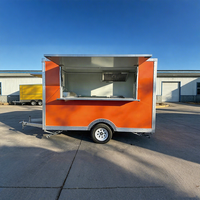 Remorque alimentaire à 2 roues avec cuisine complète et essieu simple pour fournisseur d'aéroport - Vente en gros
