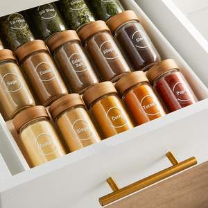 Juego de cocina personalizado, tarro, botella, despensa privada, etiquetas, especias, impermeable, mate, etiquetas de embalaje para tarro - Product Image 5