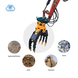 360 Degree Rotating Excavator Hydraulic Log Grapple <b>Grab</b> Jiangtu - Product Image 3