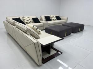 MOYI, tela de cuero de alta calidad moderna de lujo, <span class=keywords><strong>Capri</strong></span> de lujo, sofá de sala de estar Simple, muebles de sala de estar para Villa - Product Image 6