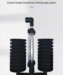 Filtro de <span class=keywords><strong>duende</strong></span> de agua Tanque de peces pequeño Bomba de aire eléctrica silenciosa de doble cabeza Filtro de succión de peces tres en uno Algodón - Product Image 6