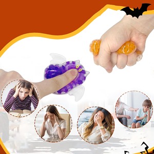 Hot Sale Halloween Colorful <b>Beads</b> Filling TPR Soft Stretch Squeeze Ball Toy Stress Relief Toy Birthday Gift Capsule Toy - Product Image 2